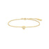 Gold Sparkling Tiny Shield Bracelet